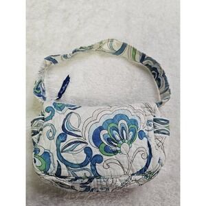 Vera Bradley Hanna Style Mediterranean White Pattern Small Shoulder Bag